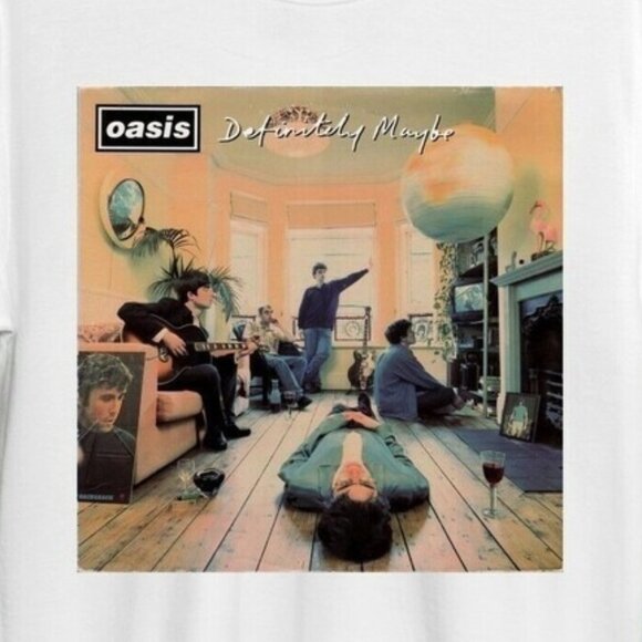 Retro Oasis Definitely Maybe Rock Band Fan Concert Music T-Shirt 170 - Picture 2 of 5